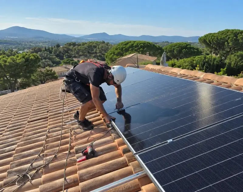 Installateur panneaux solaires Gan — pose photovoltaïque sur toiture