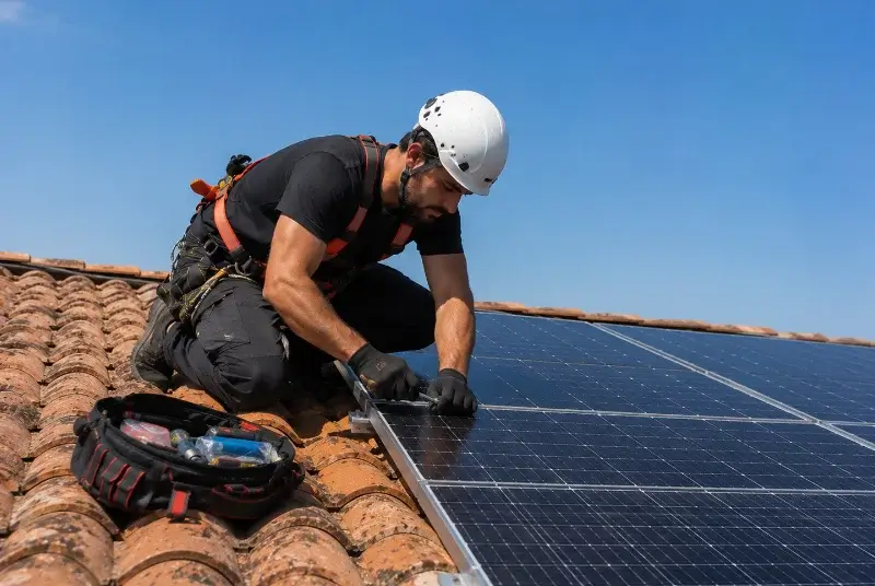 Maintenance et monitoring de panneaux solaires à Gan