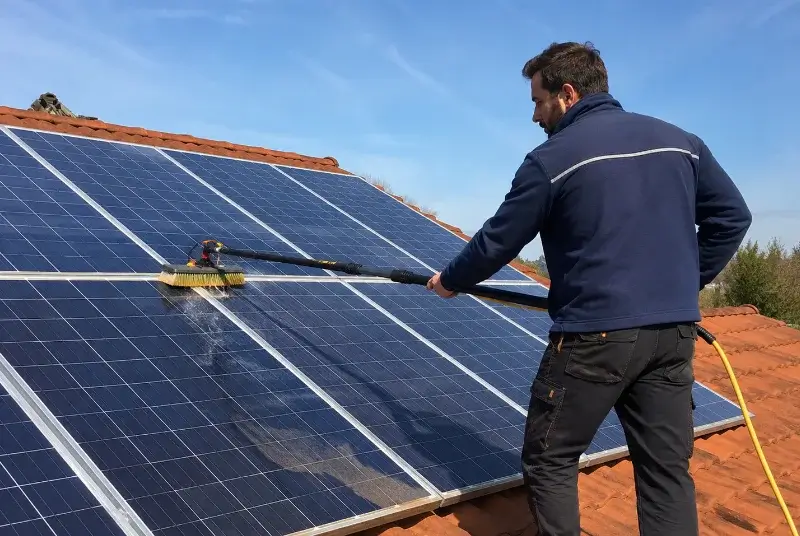 Nettoyage et entretien de panneaux solaires à Gan