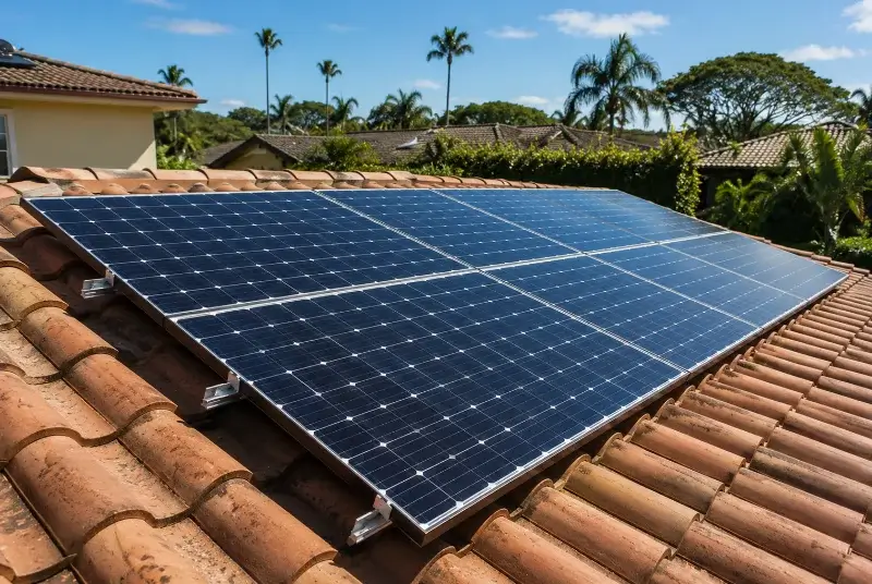 Installation de panneaux solaires à Gan
